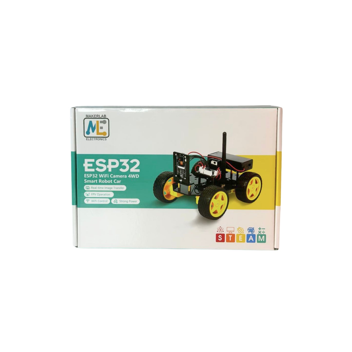 Makerlab ESP32 CAM 4WD Smart Robot Car Kit (PCB Antenna Version)