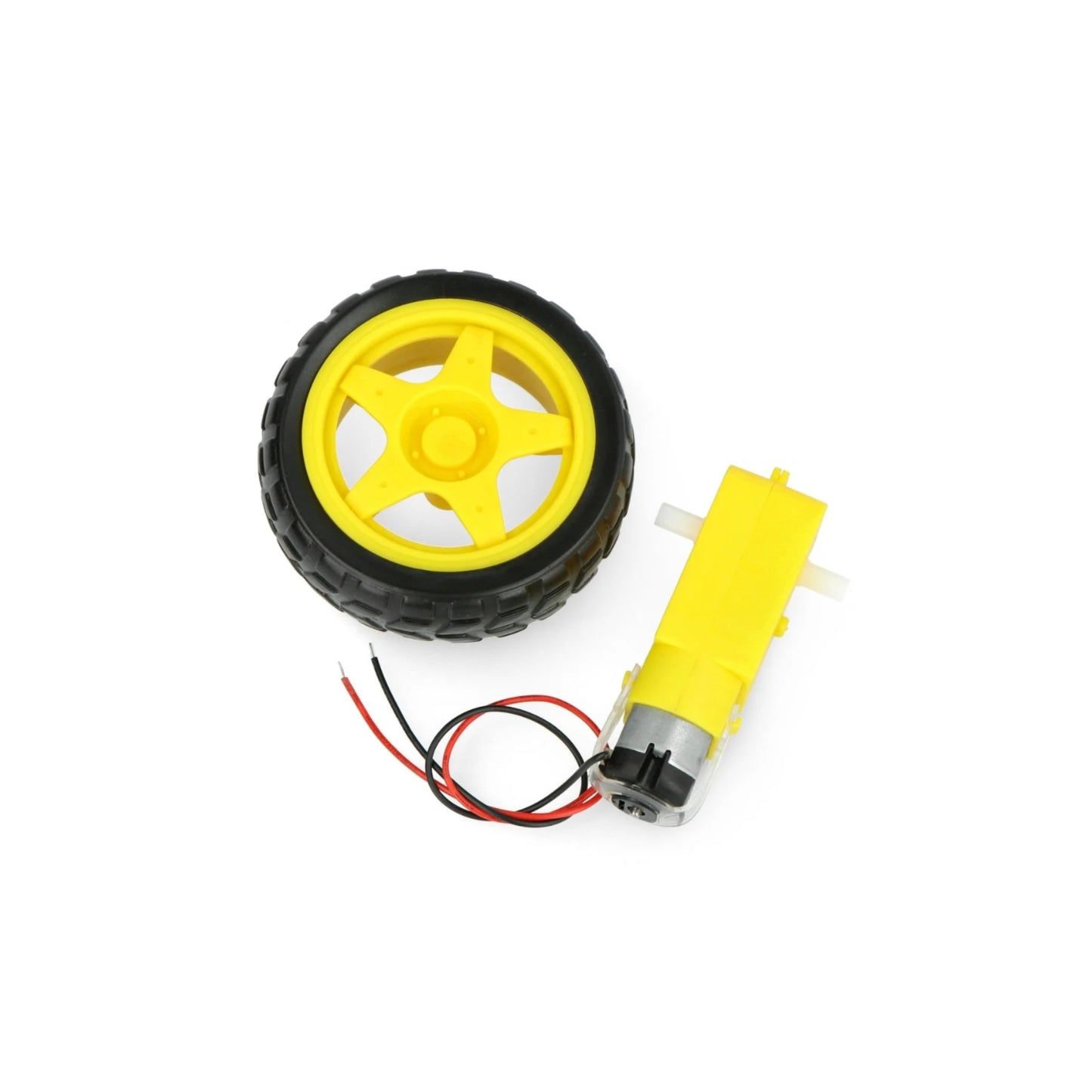 6V Yellow DC TT Gear Geared Motor and Wheel (Smart Car Robot Gear)