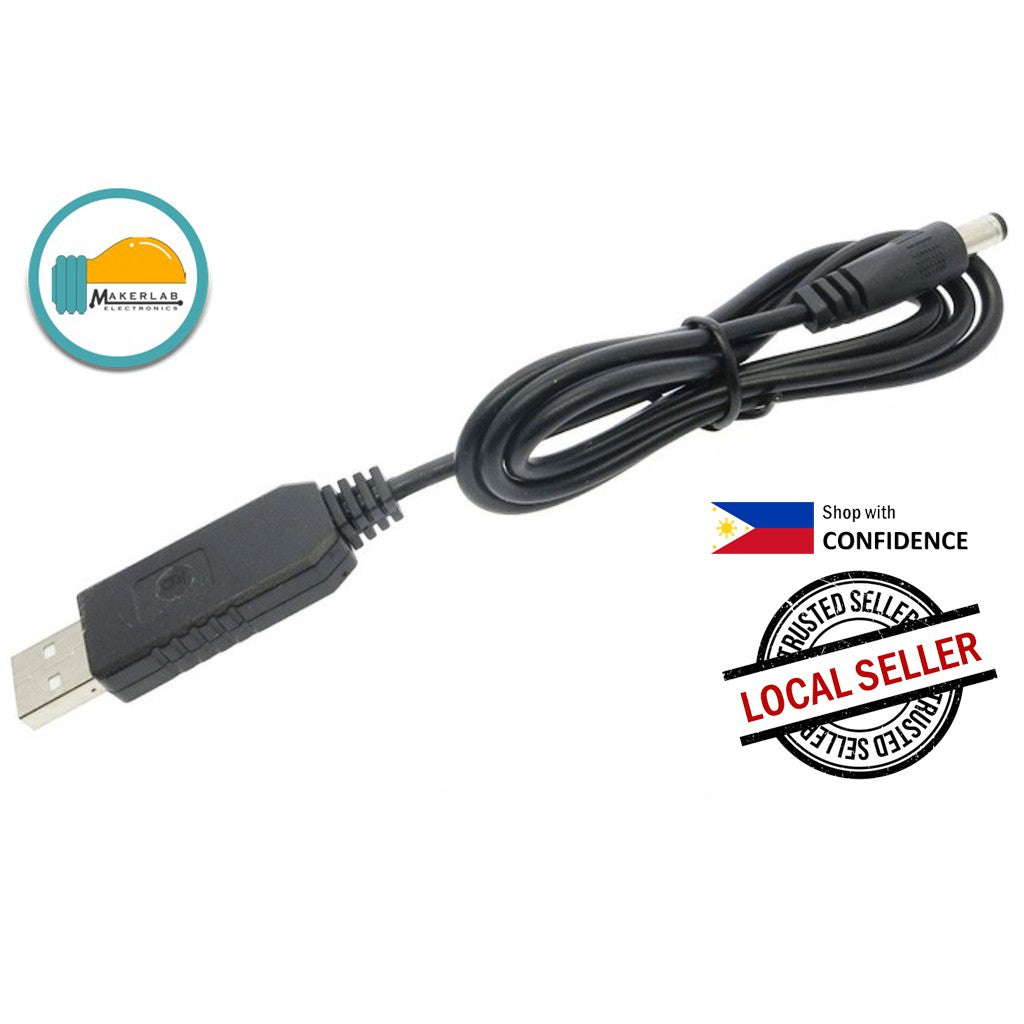 WiFi to Powerbank Cable DC 5V to 9V USB Cable Boost Converter Step-up Cord for Wifi Router Modem