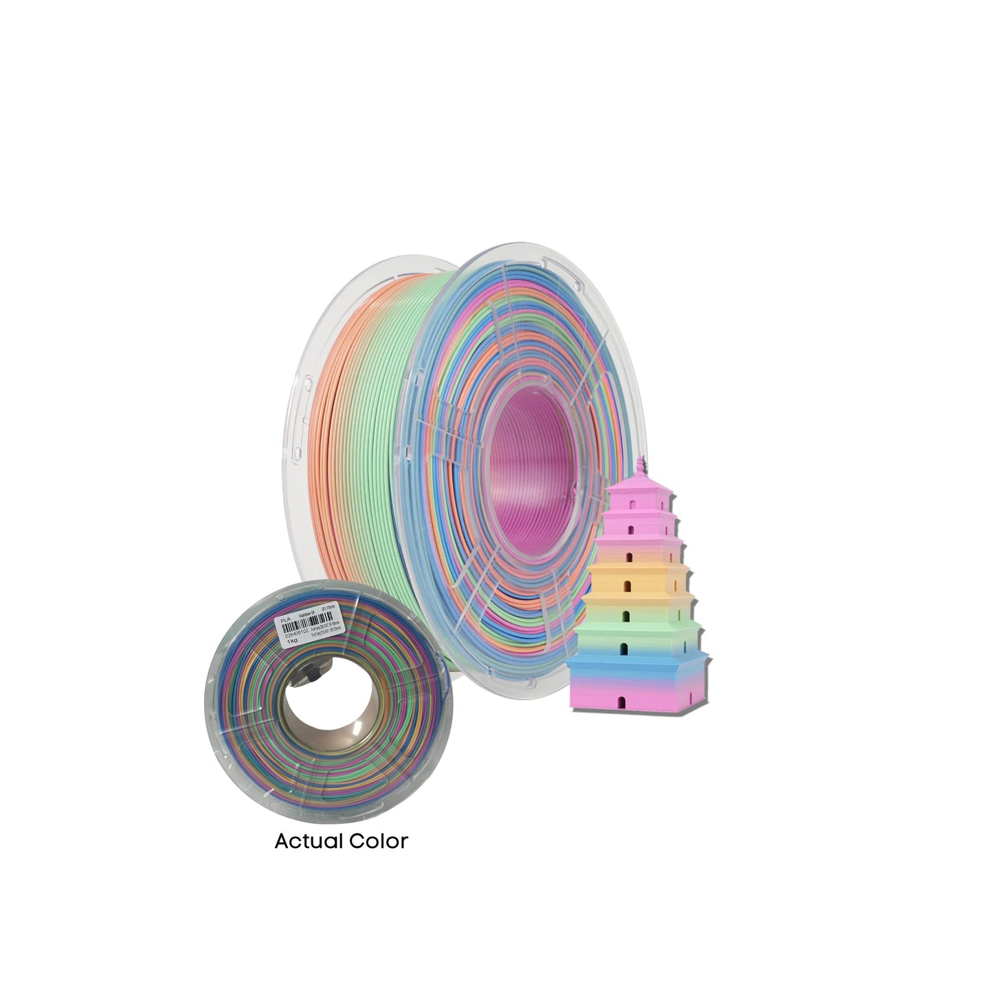 Sunlu PLA Rainbow 3D Printer Filament 1.75mm 1KG
