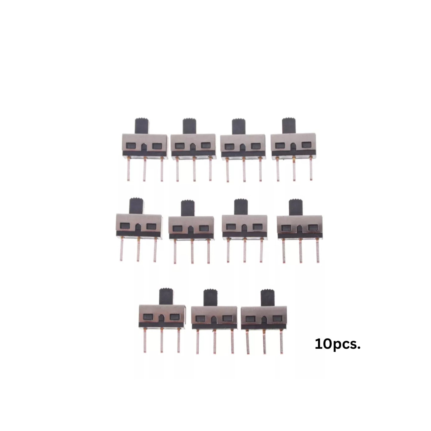 10pcs SS12D10 Vertical Slide Switch Toggle Switch 1P2T 3P Pitch 4.7MM
