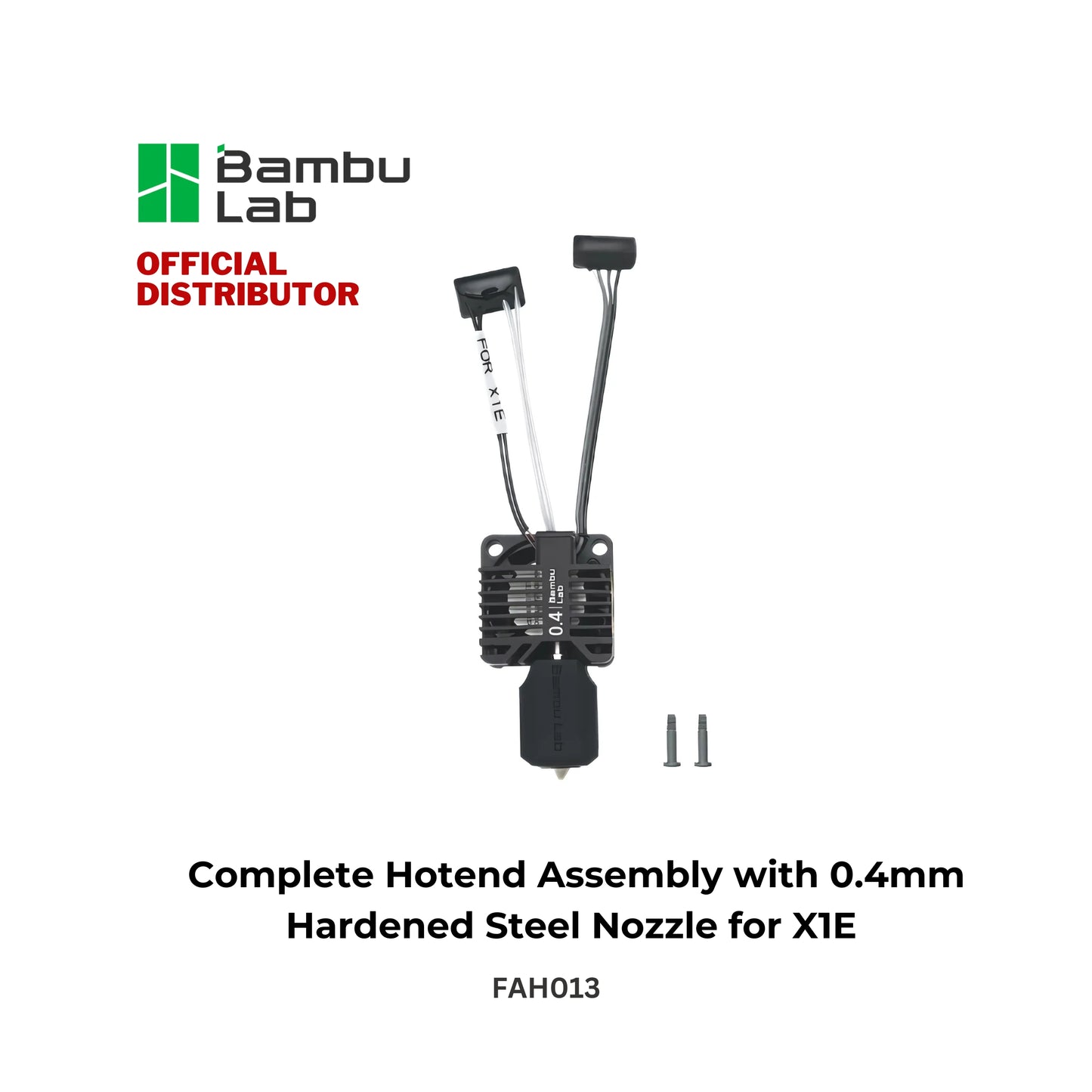 Bambu Lab X1E Complete Hotend Assembly with Nozzle