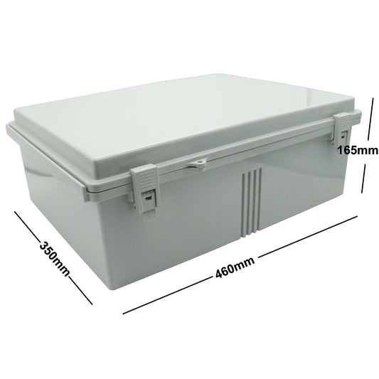 Twinbox Weatherproof Enclosure 460x350x165mm IP65 NEMA 4 ABS Hinged 01-49