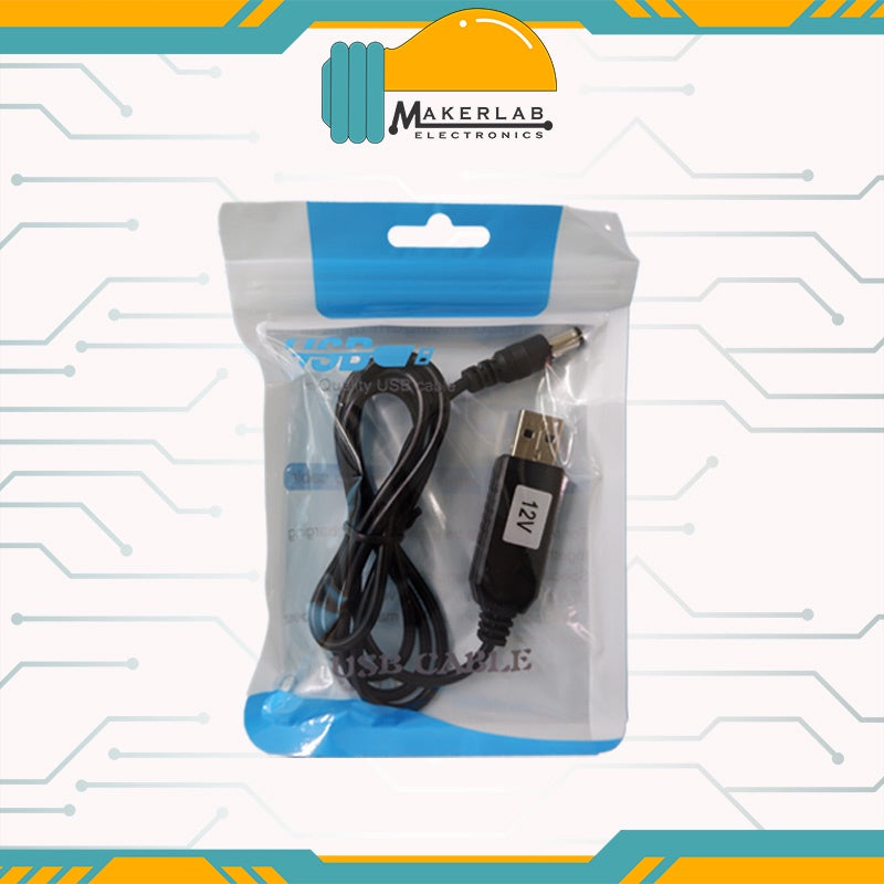 WiFi to Powerbank Cable DC 5V to 9V USB Cable Boost Converter Step-up Cord for Wifi Router Modem