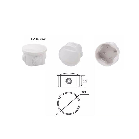 CCTV Outdoor Junction Box IP65 IP55 IP44 Weather Water Proof Enclosure with Rubber Gasket & Screws RA Series
