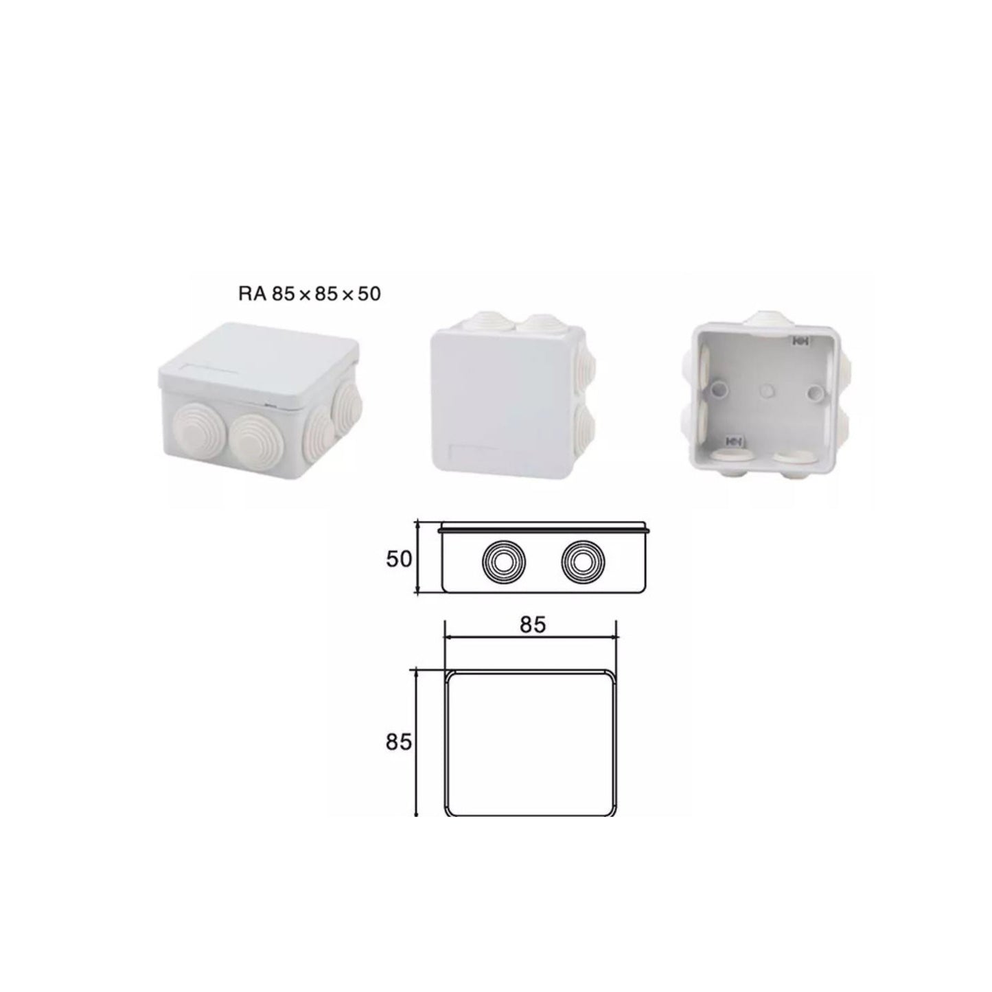 CCTV Outdoor Junction Box IP65 IP55 IP44 Weather Water Proof Enclosure with Rubber Gasket & Screws RA Series