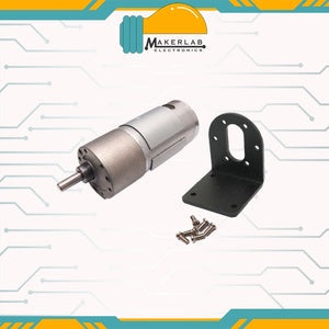 DC Gear Motor SGM37-550 | 37mm Brack__ 12V 95RPM+Bracket
