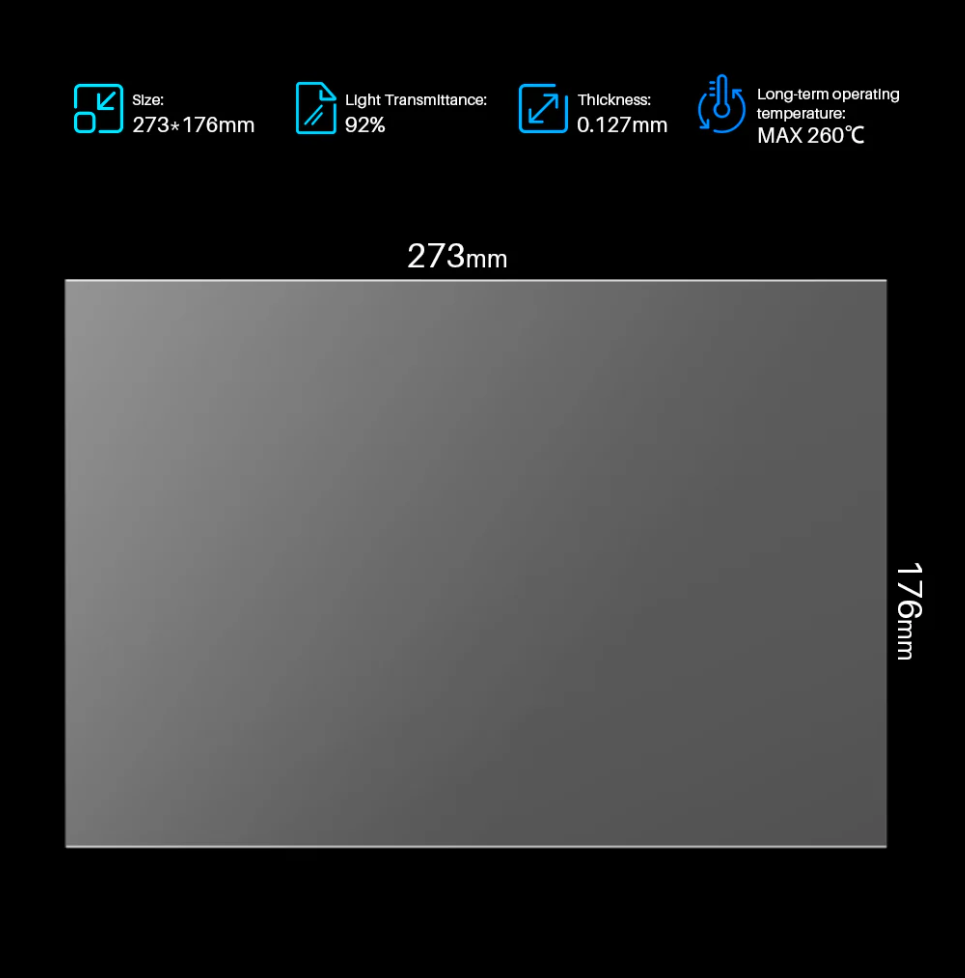 Elegoo 5pcs PFA Release Liner Film for all Saturn 3D Printer