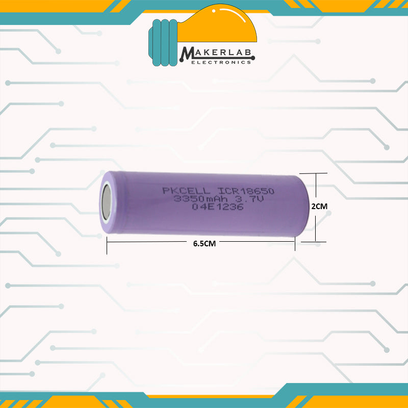 PKCell Lithium-ion 18650 21700 Battery 3.7V - TRUE RATED 18650 2200mAh 3000mAh 3350mAh 4500mAh Rechargeable Battery for Power Bank, Flashlight, Mini Fan