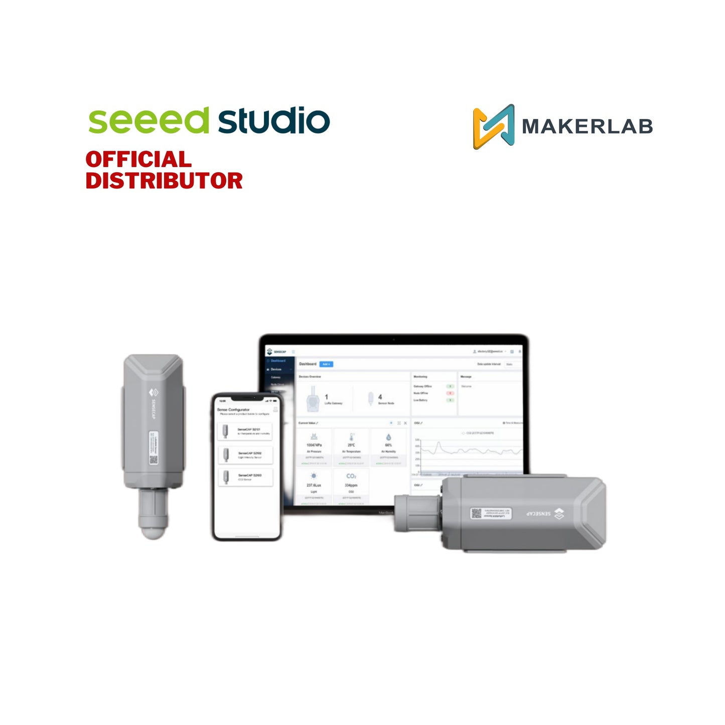 Seeed Studio SenseCAP S2102 - LoRaWAN Wireless Light Intensity Sensor
