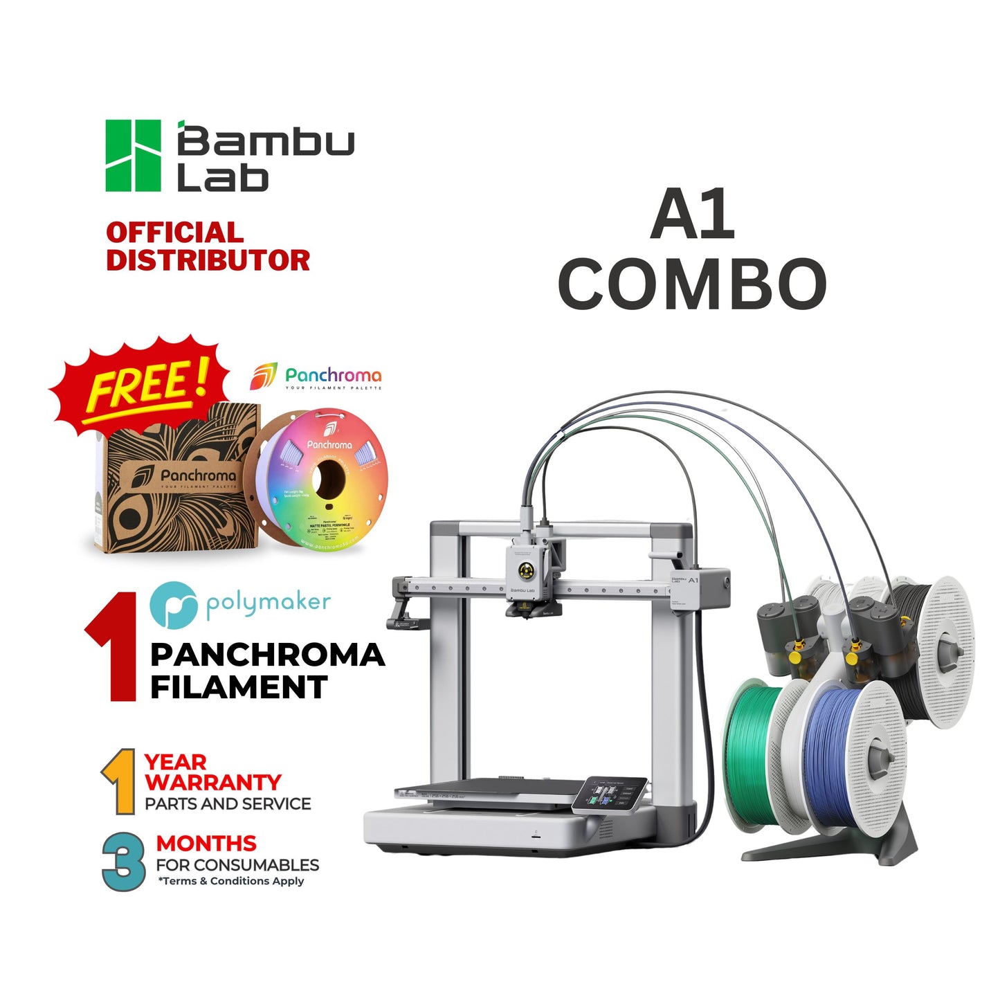 Bambu Lab A1 Combo 3D Printer