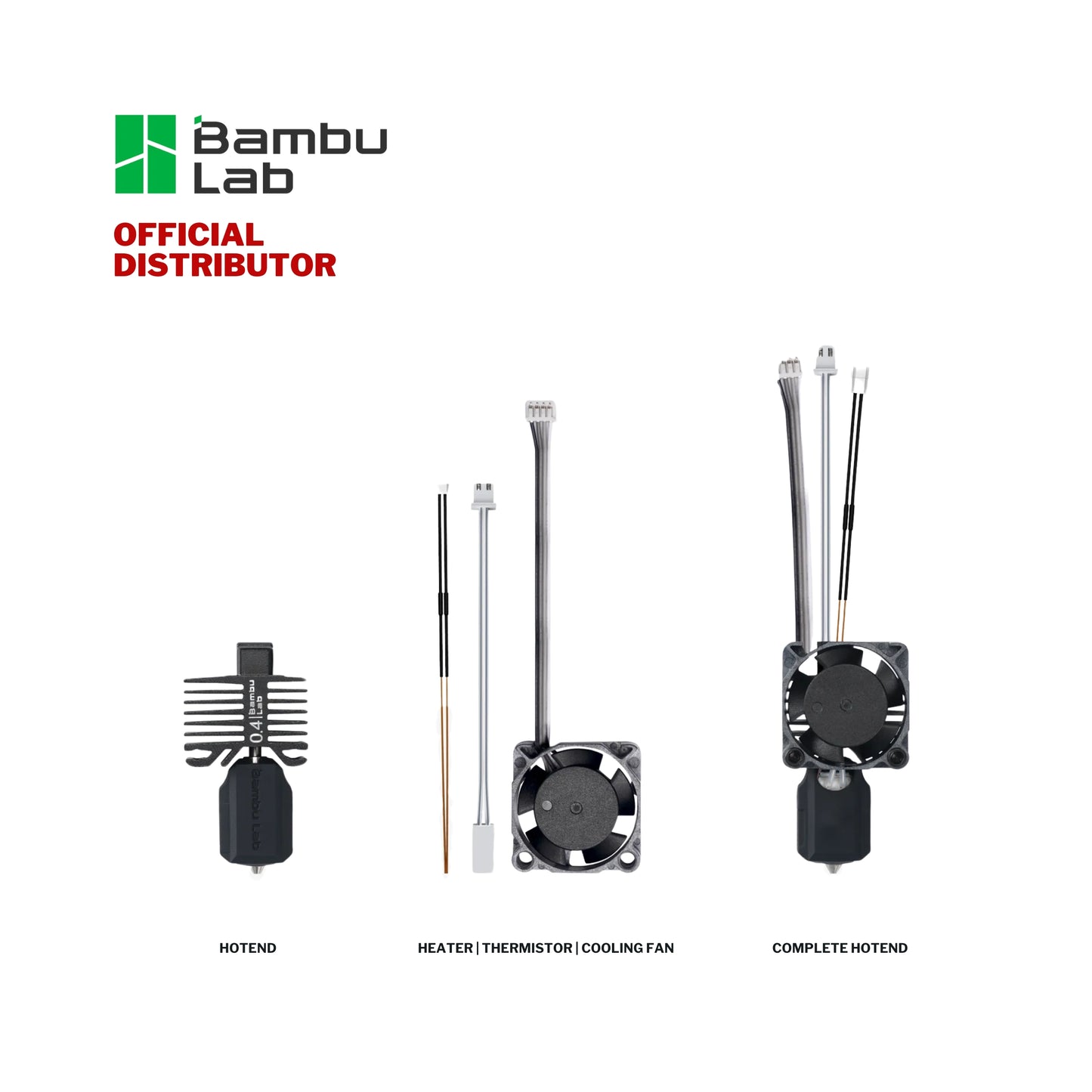 Bambu Lab X1C Complete Hotend Assembly