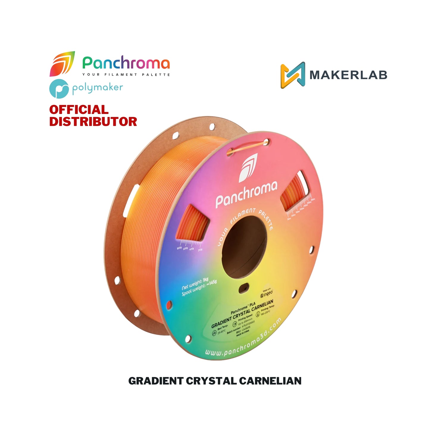 Polymaker Panchroma Gradient Crystal PLA Filament