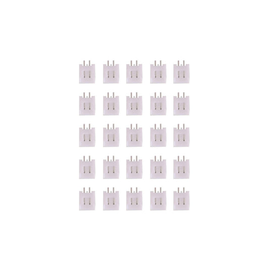 25 pcs 2-Pin Straight JST XH Shrouded Male Connector