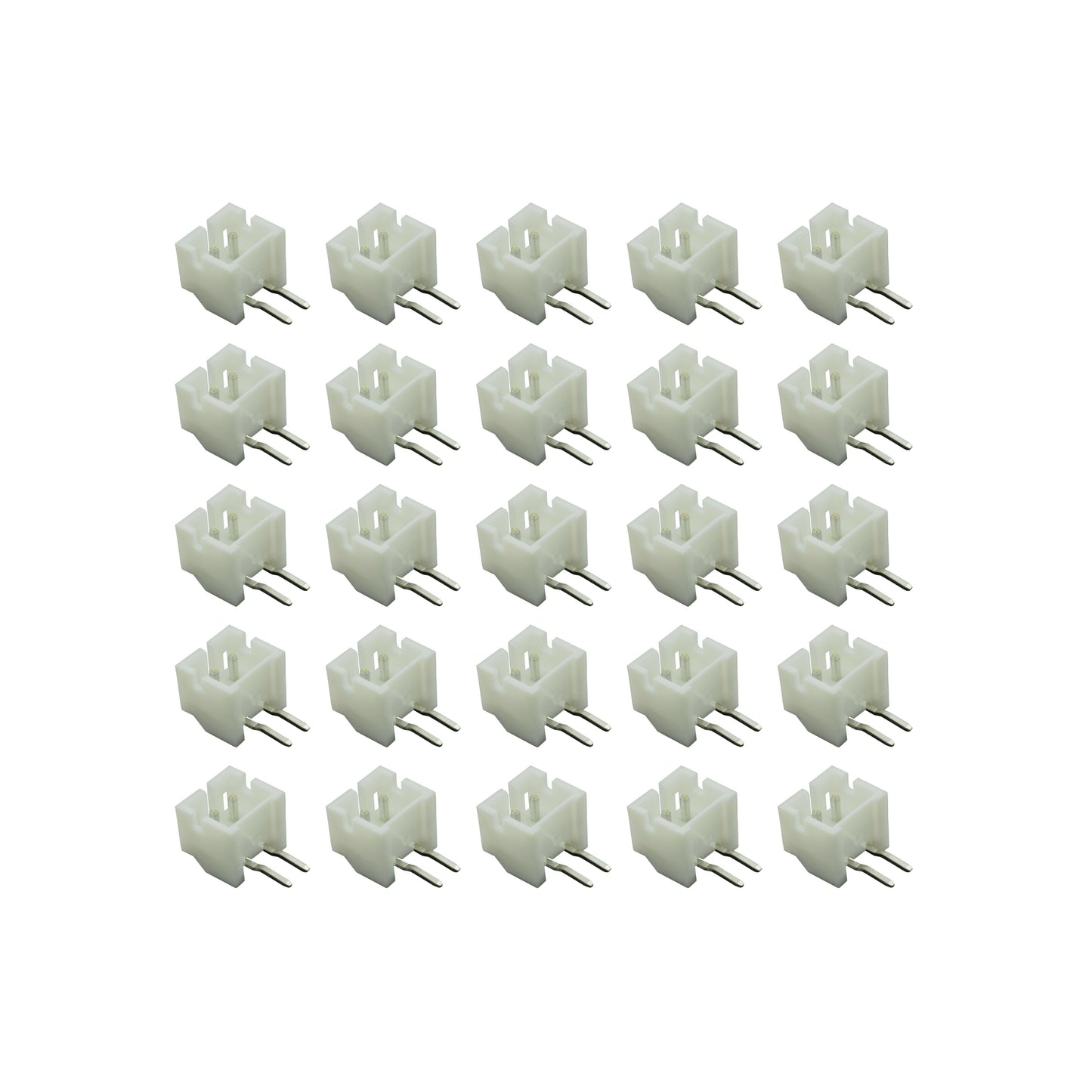 25pcs 2-Pin Angled JST PH Shrouded Male Connector