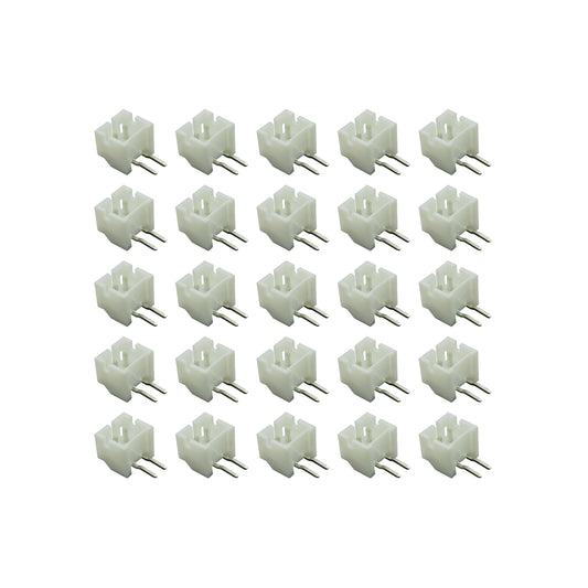 25pcs 2-Pin Angled JST PH Shrouded Male Connector