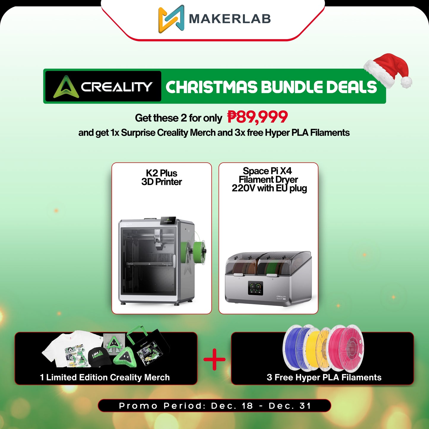 Creality K2 Plus with Space Pi X4