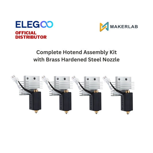 Elegoo Complete Hotend Assembly Kit with Brass Hardened Steel Nozzle Kit for Centauri Carbon