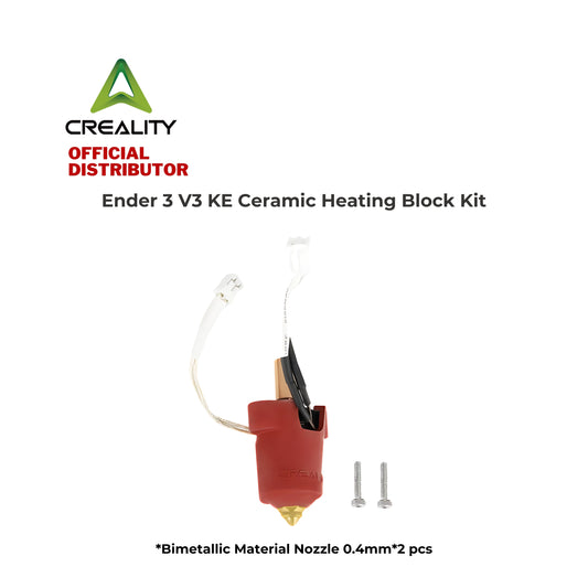 Creality Ender 3 V3 KE 3D Printer Ceramic Heating Block Kit(Bimetallic Material Nozzle 0.4mm)