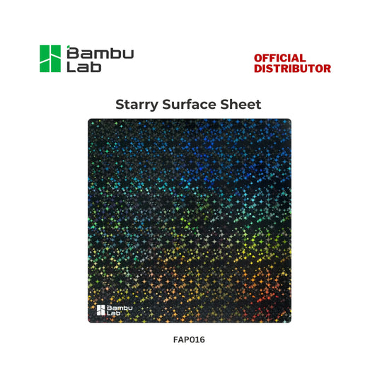 Bambu Lab 3D Effect Starry Surface Sheet 256x256mm for A1, P1, and X1 Series | FAP016