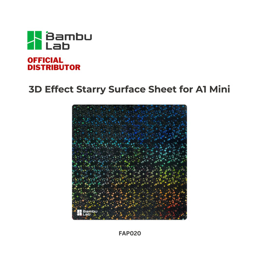 Bambu Lab 3D Effect Starry Surface Sheet 180x180mm for A1 Mini | FAP020
