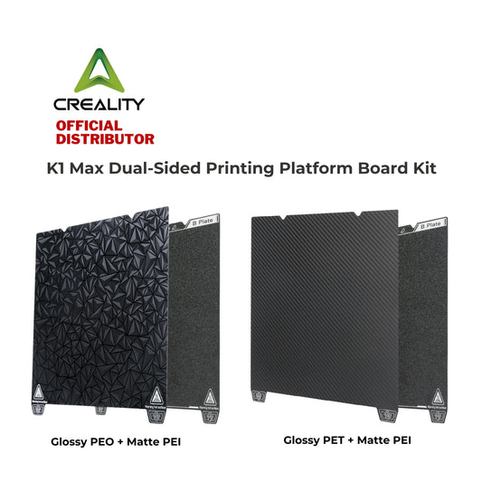 Creality K1 Max 3D Printer Dual-Sided Glossy PEO / PET + Matte PEI Printing Platform Board Kit (Without Soft Magnetic Sticker )