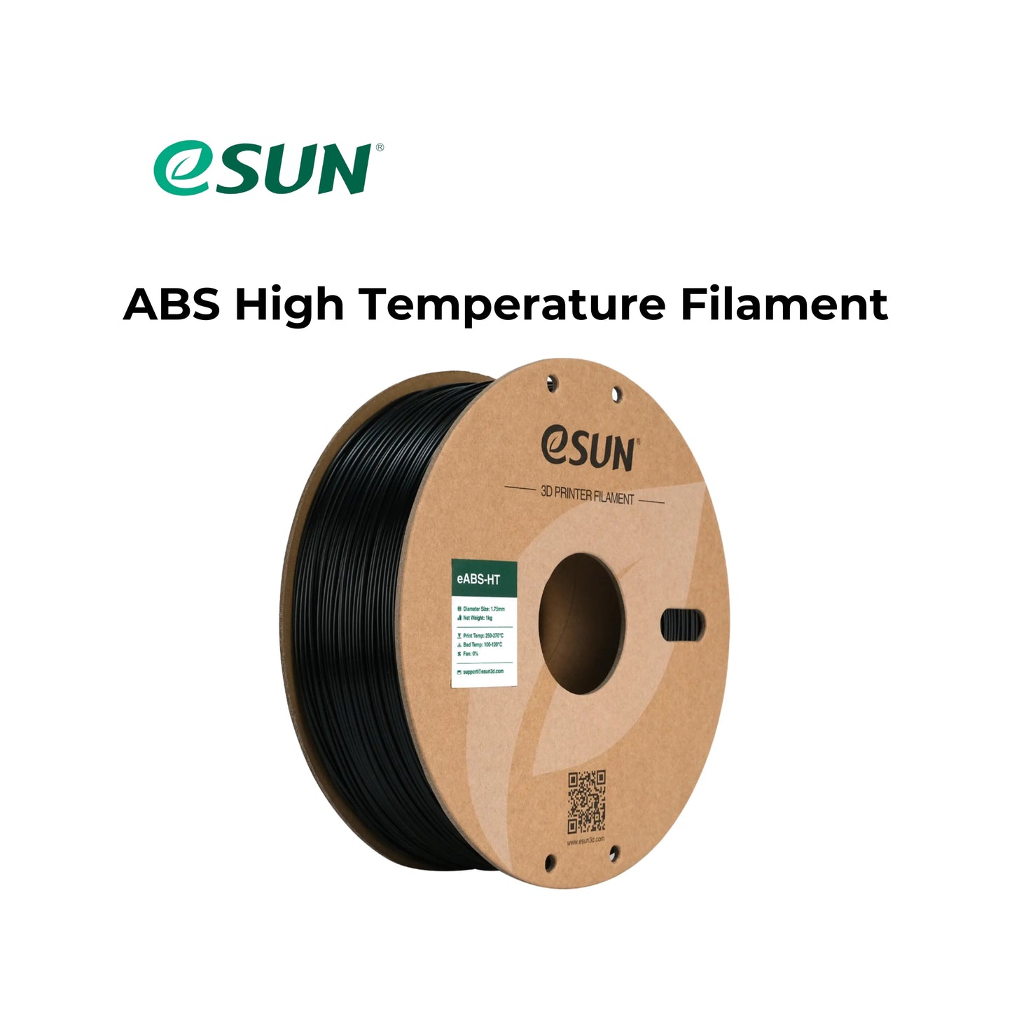 eSUN ABS High Temp Black 3D Printer Filament 1.75mm 1KG