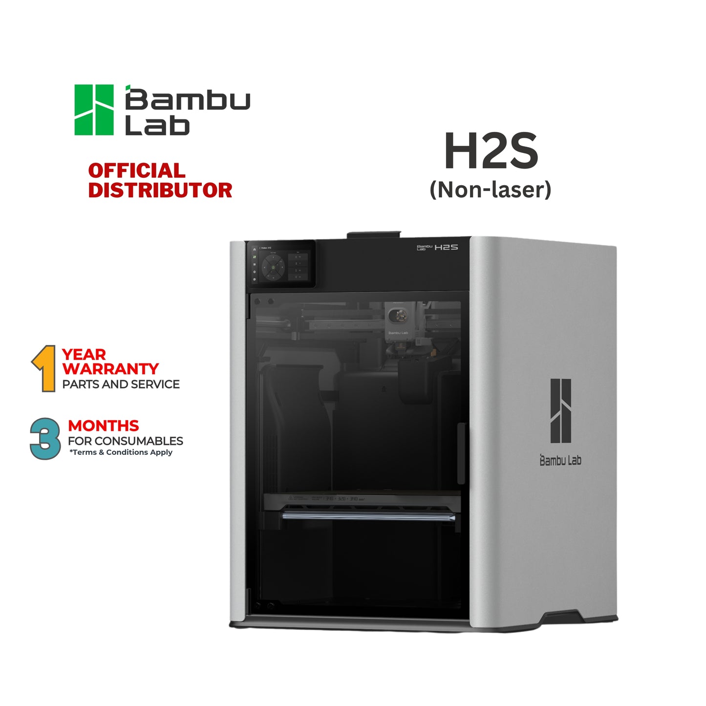 Bambu Lab Combo 2 H2S and H2S Combo Laser/Non Laser 3D Printer 220V