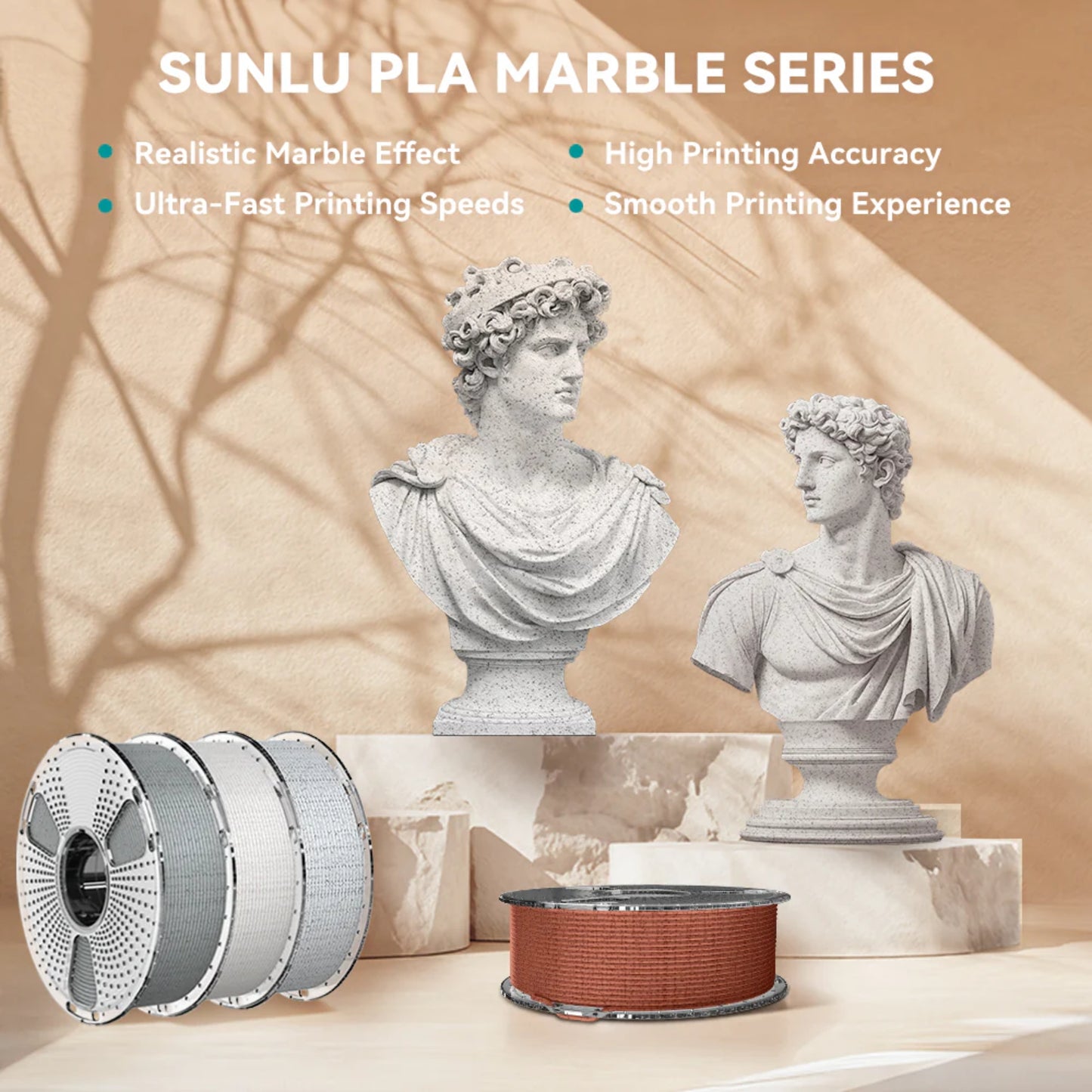 Sunlu High Speed PLA Marble Filament