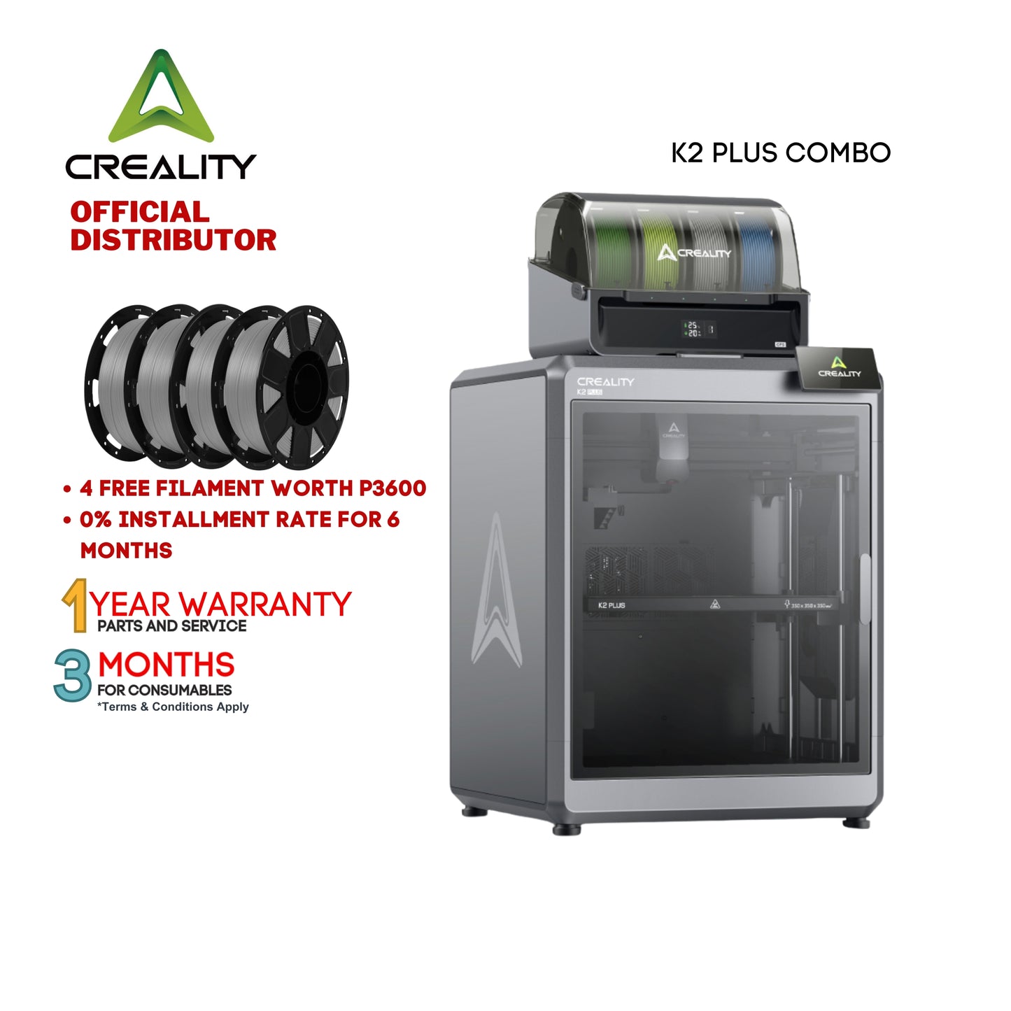 Creality K2 Plus Combo FDM 3D Printer