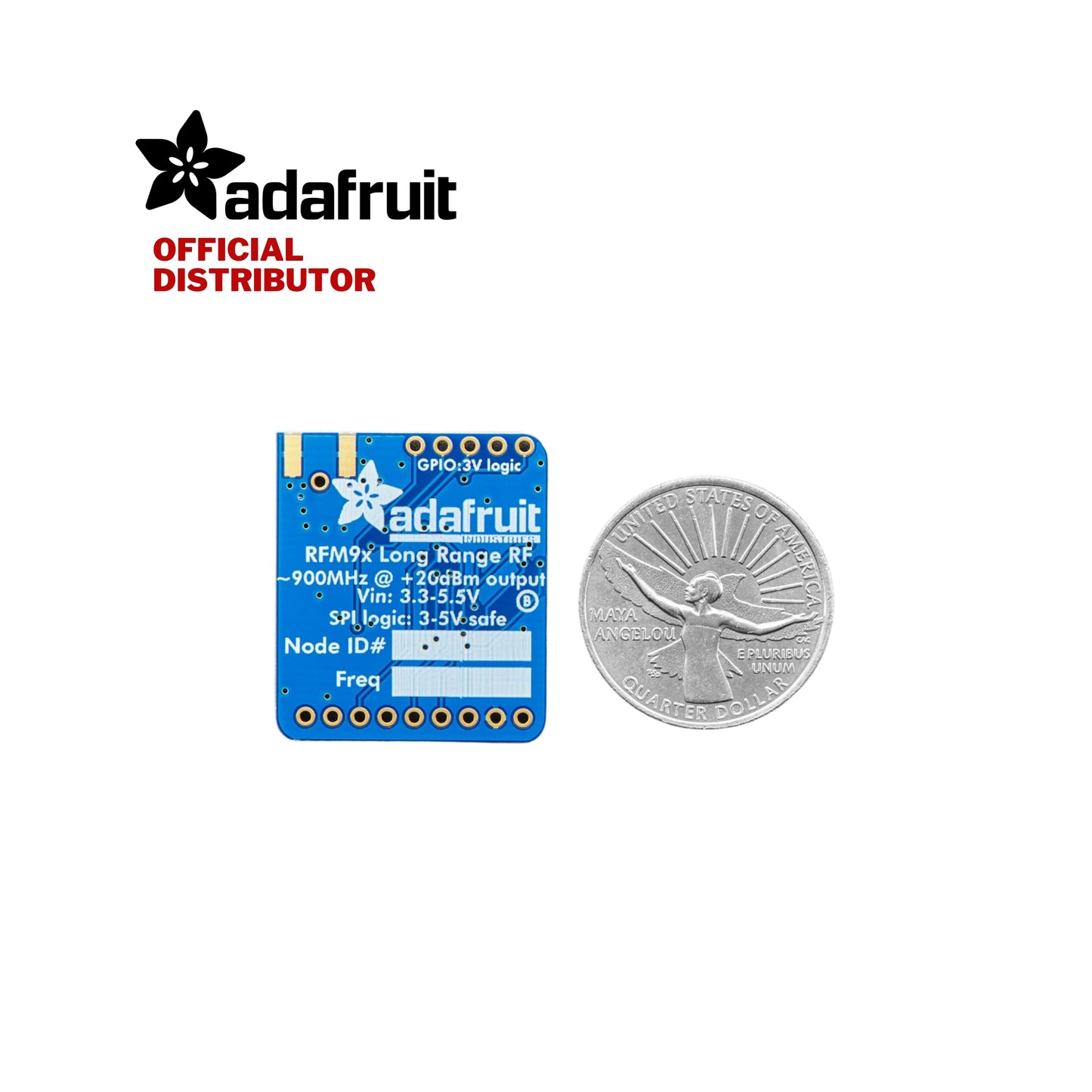 Adafruit RFM95W LoRa Radio Transceiver Breakout – 868 or 915 MHz – RadioFruit
