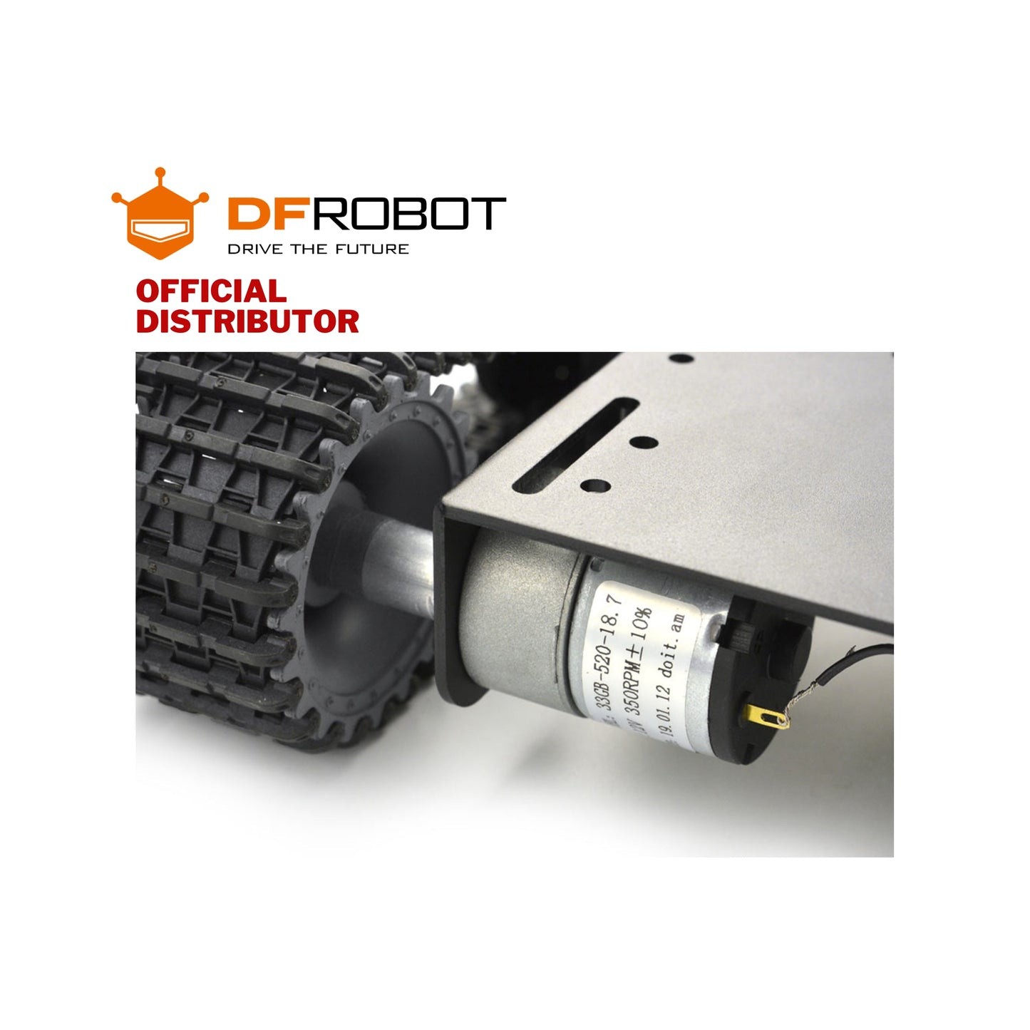 DFRobot Black Gladiator - Tracked Robot Chassis | ROB0153