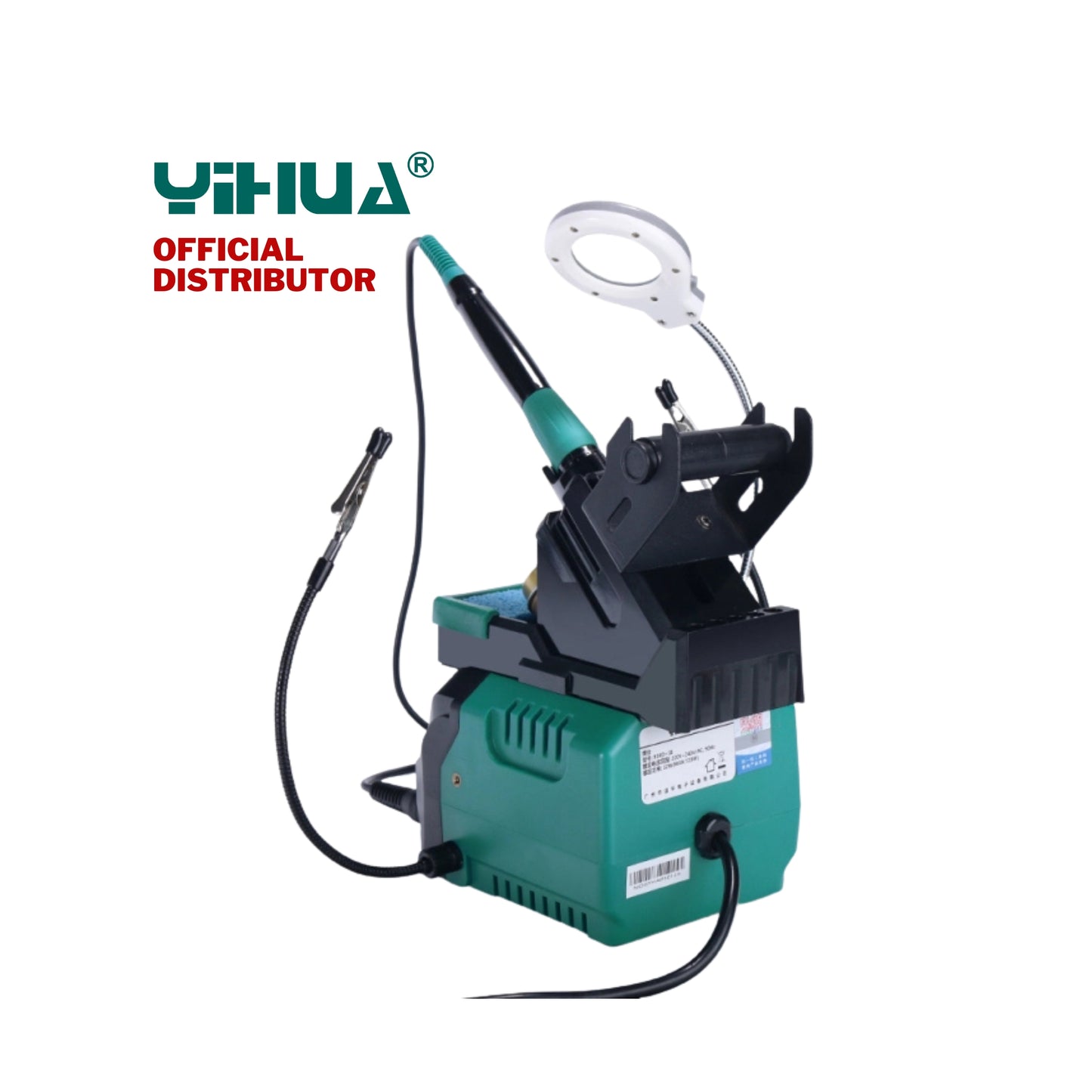 Yihua 939D+III Soldering Station with Helping Hands and Magnifying Lens