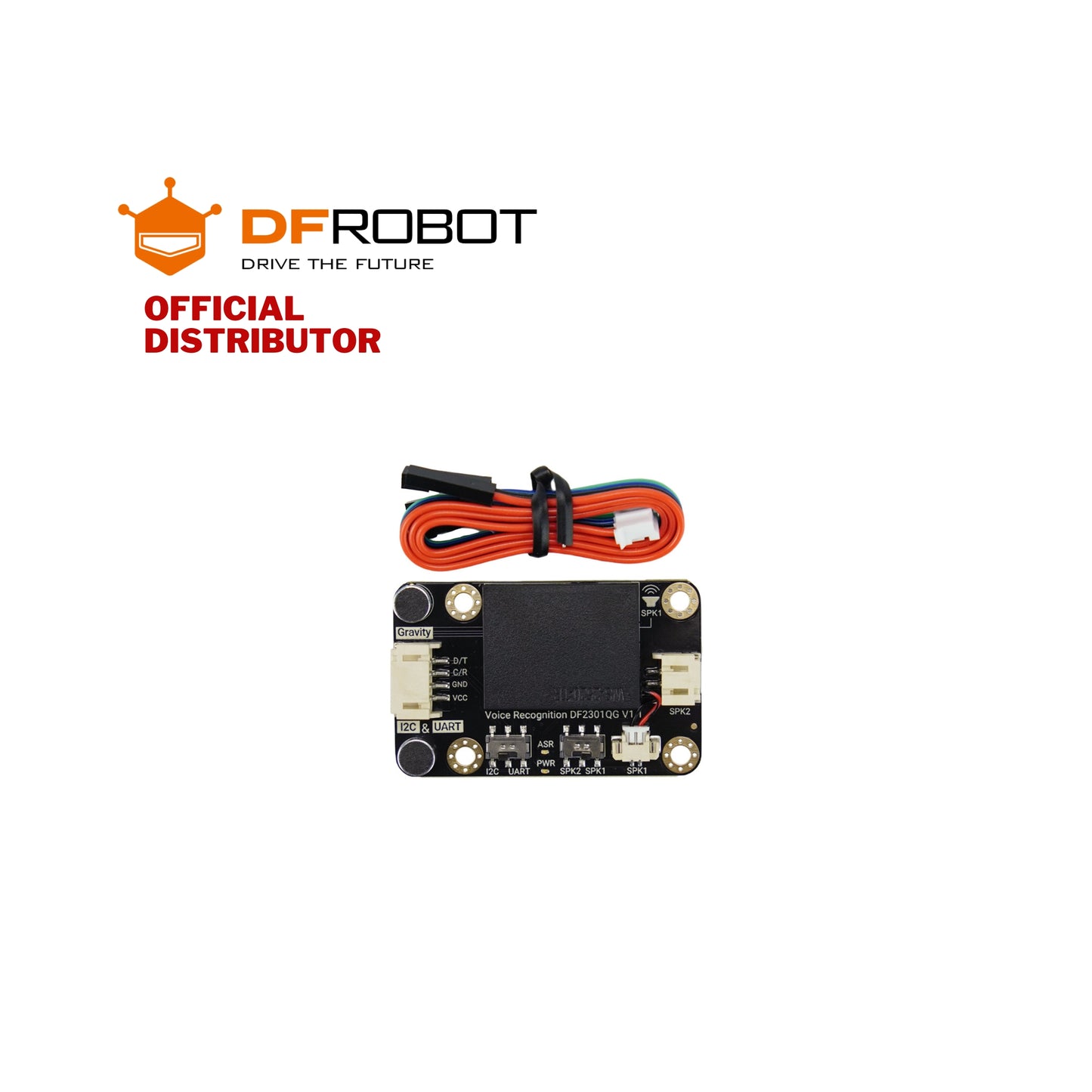 DFRobot Gravity: Offline Language Learning Voice Recognition Sensor for Arduino / Raspberry Pi / Python / ESP32 - I2C & UART | SEN0539-EN
