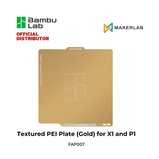 Bambu Lab Textured PEI Plate (Gold) Compatible with X1 Series & P1 Series 3D Printer FAP007