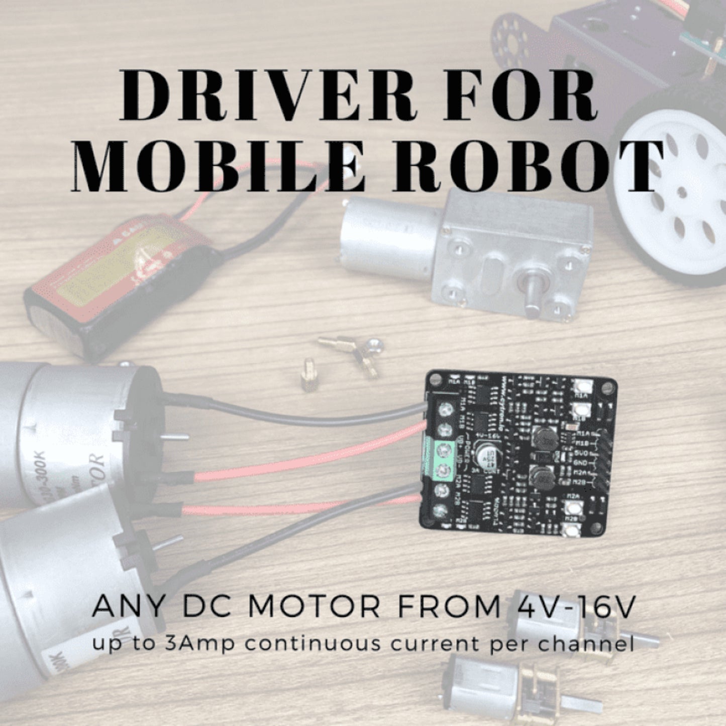 Cytron 3 Amp 4V-16V DC Motor Driver (2 Channels)