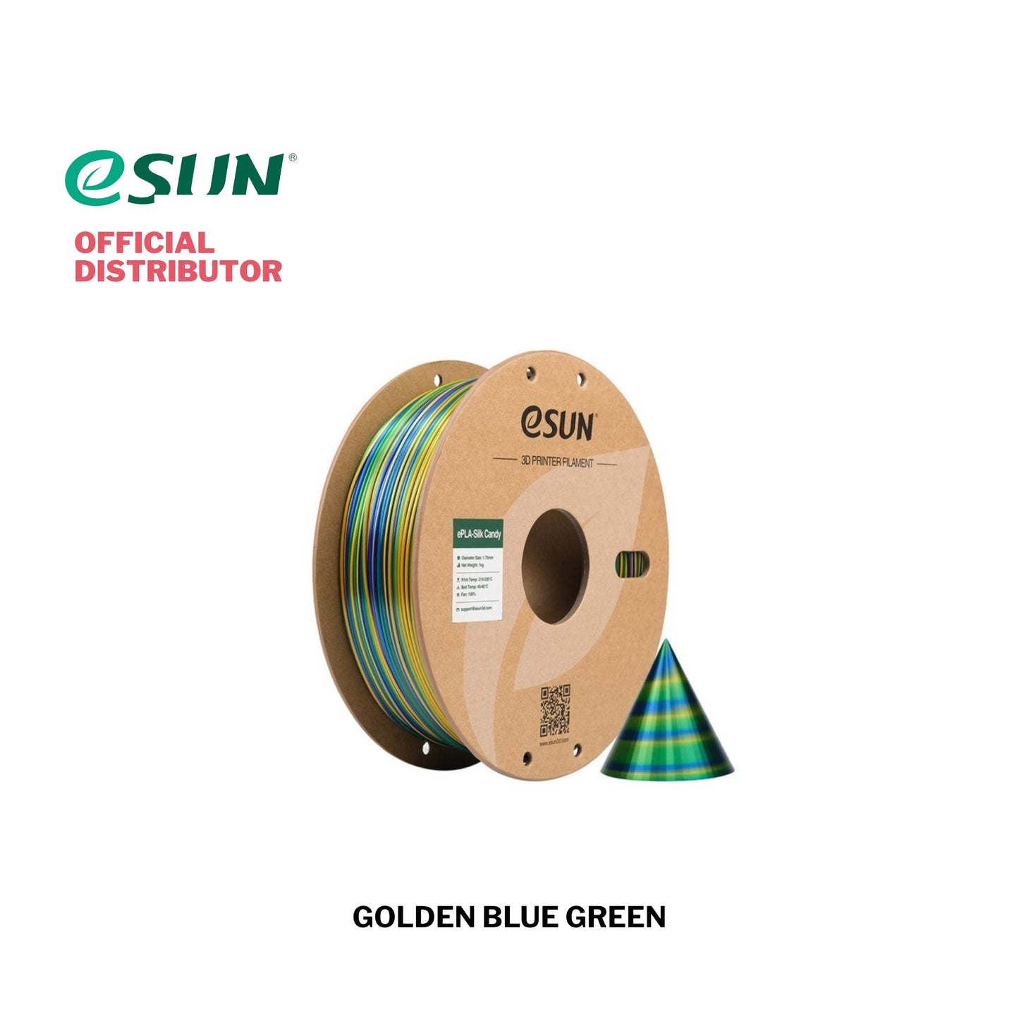eSUN ePLA-Silk Candy 3D Printer Filament 1.75mm 1KG
