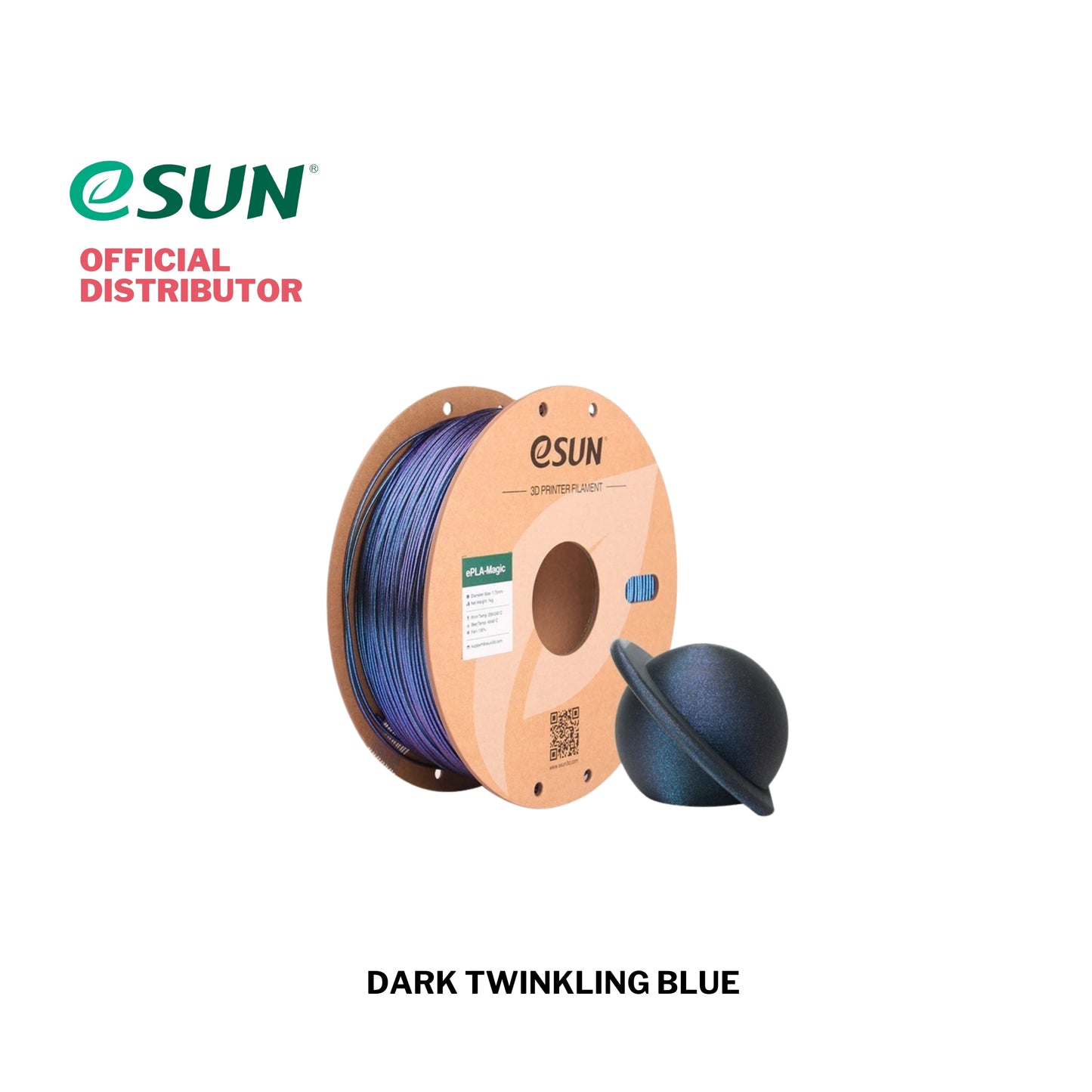 eSUN ePLA-Magic Dark Twinkling 3D Printer Filament 1.75mm 1KG