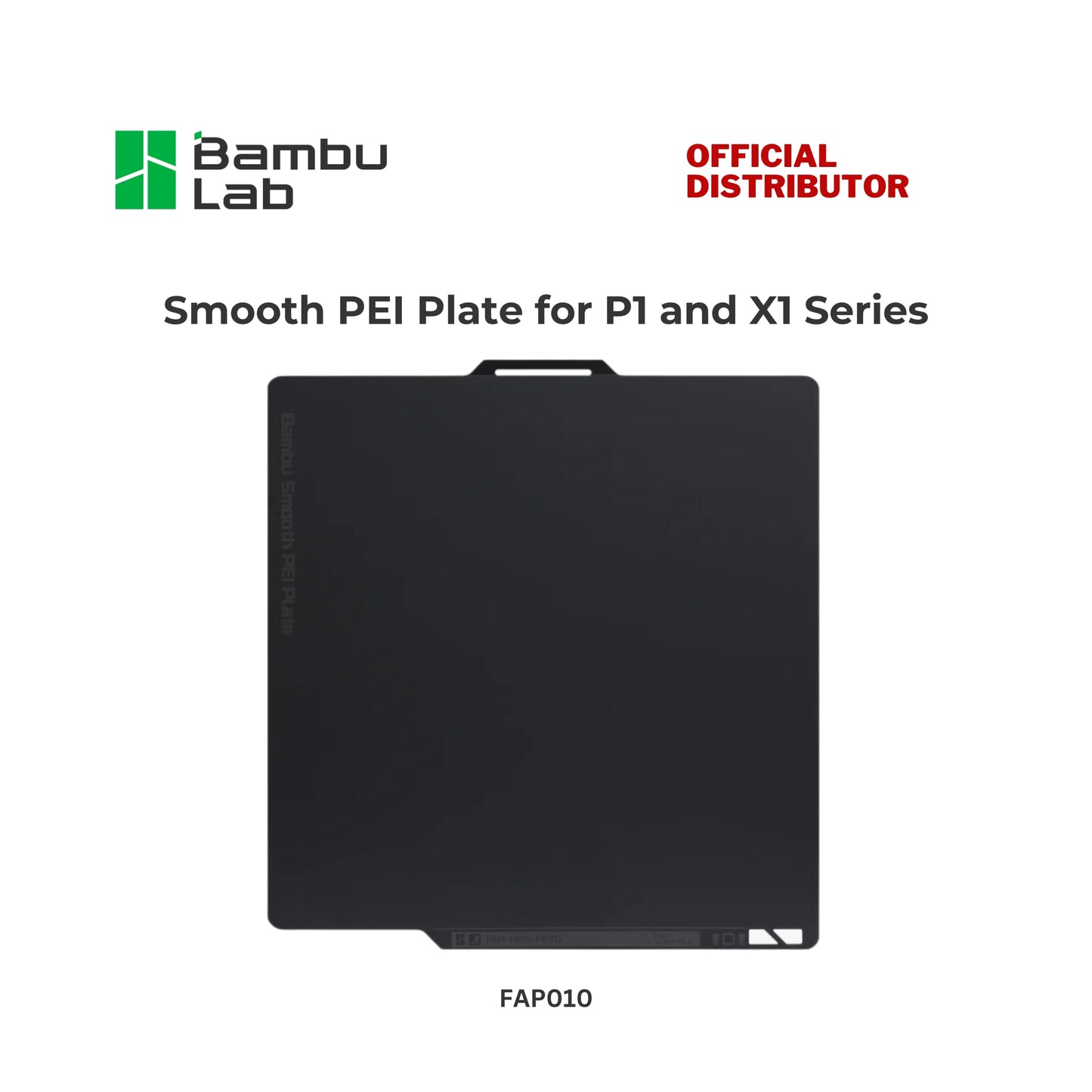 Bambu Lab Smooth PEI Plate for P1 and X1 Series 3D Printer