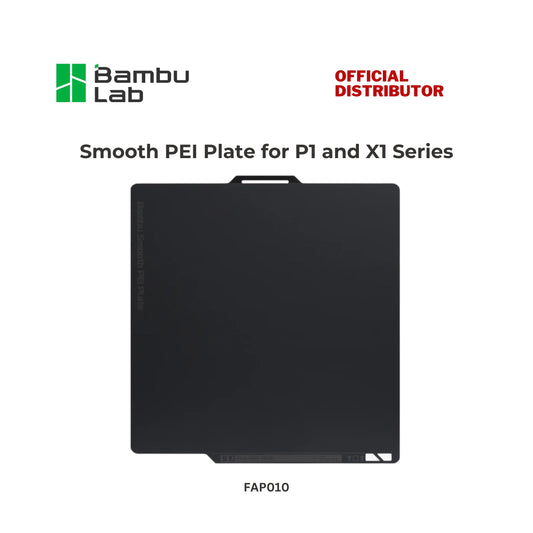 Bambu Lab Smooth PEI Plate for P1 and X1 Series 3D Printer