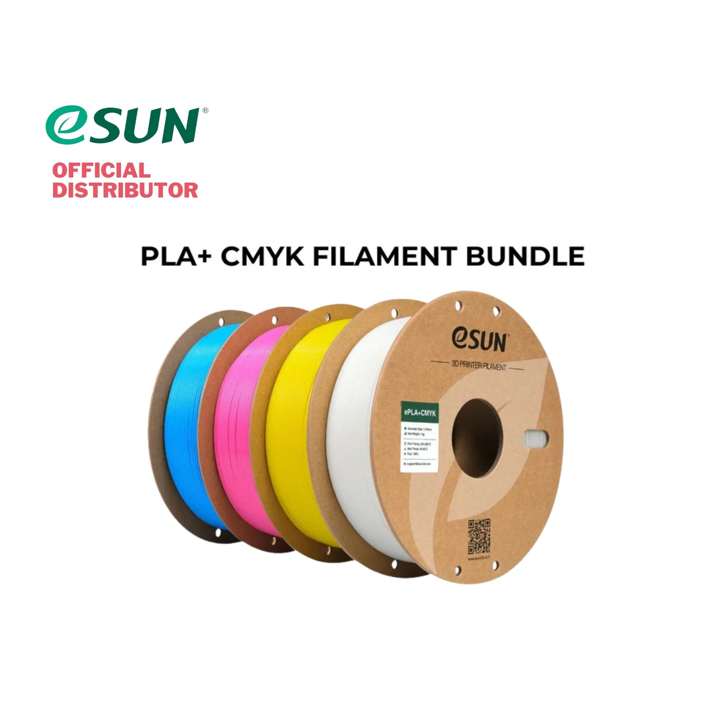 eSUN PLA+ CMYK 3D Printer Filament Bundle 1.75mm 1KG