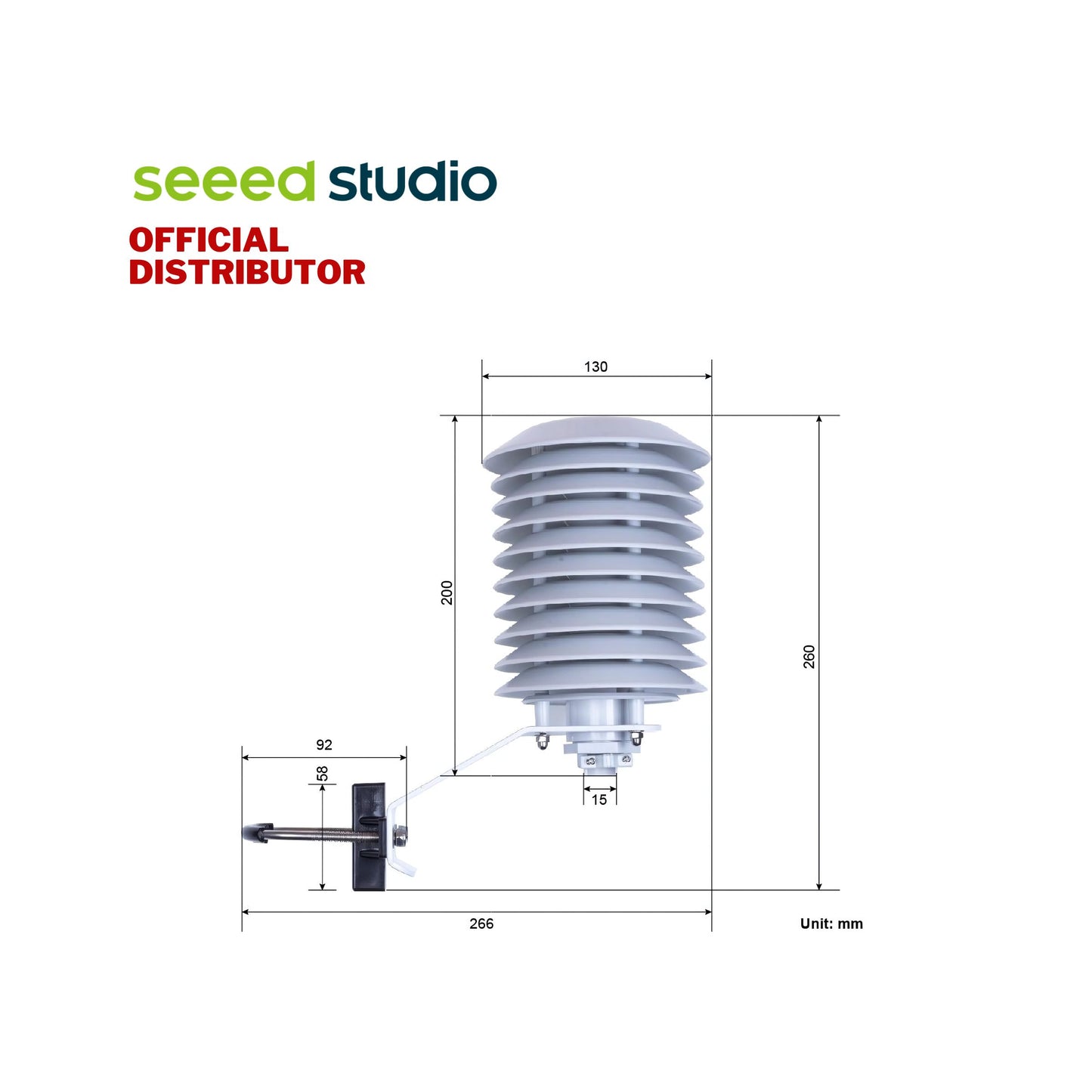 Solar Radiation Shield for Outdoor Sensor Protection-A10