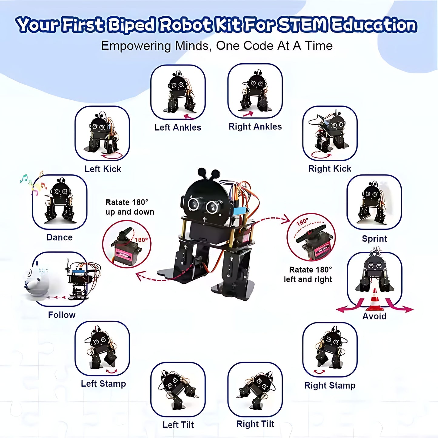 ACEBOTT ESP32 Bionic Biped Robot Kit