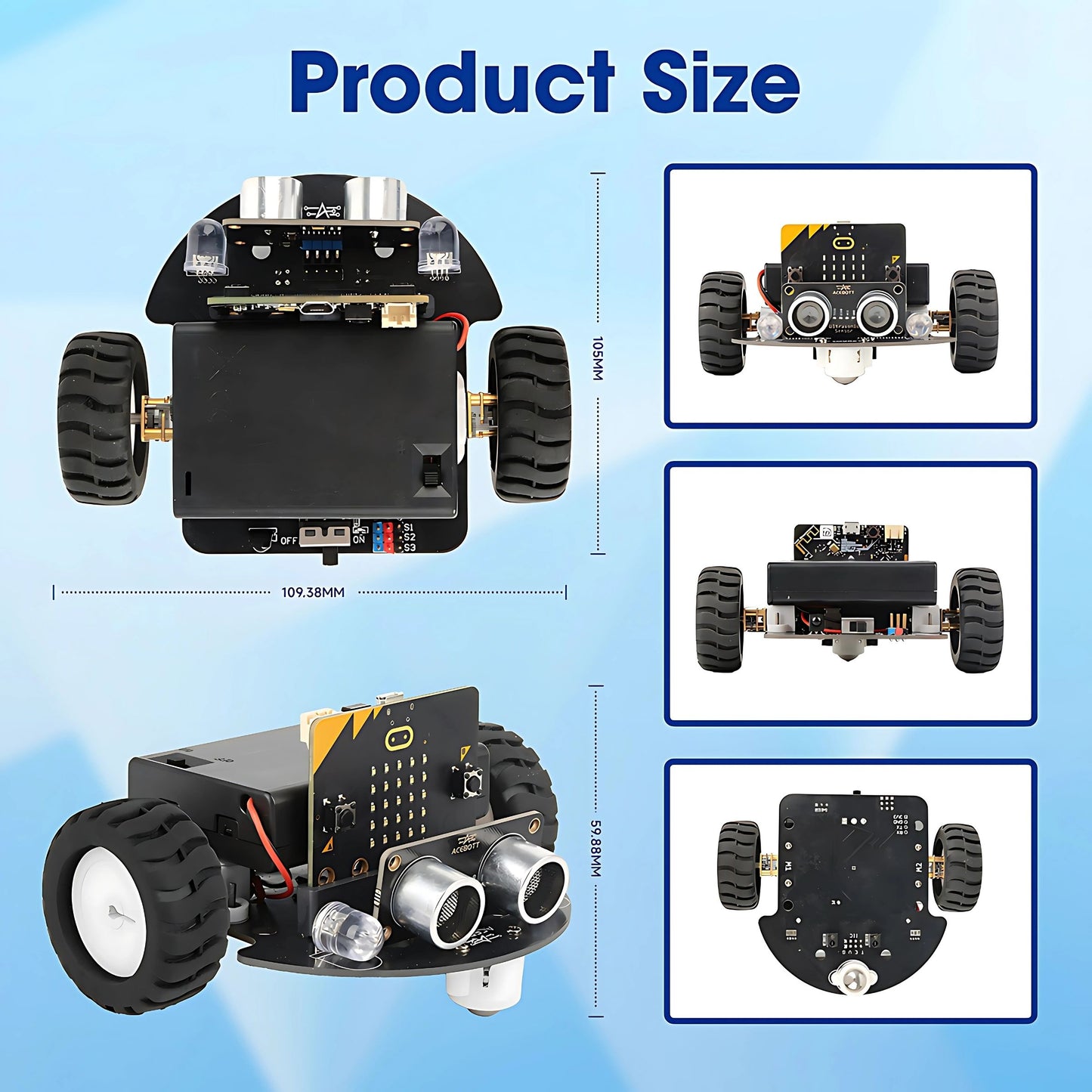 ACEBOTT micro:bit TinkerBott Robot Car Kit