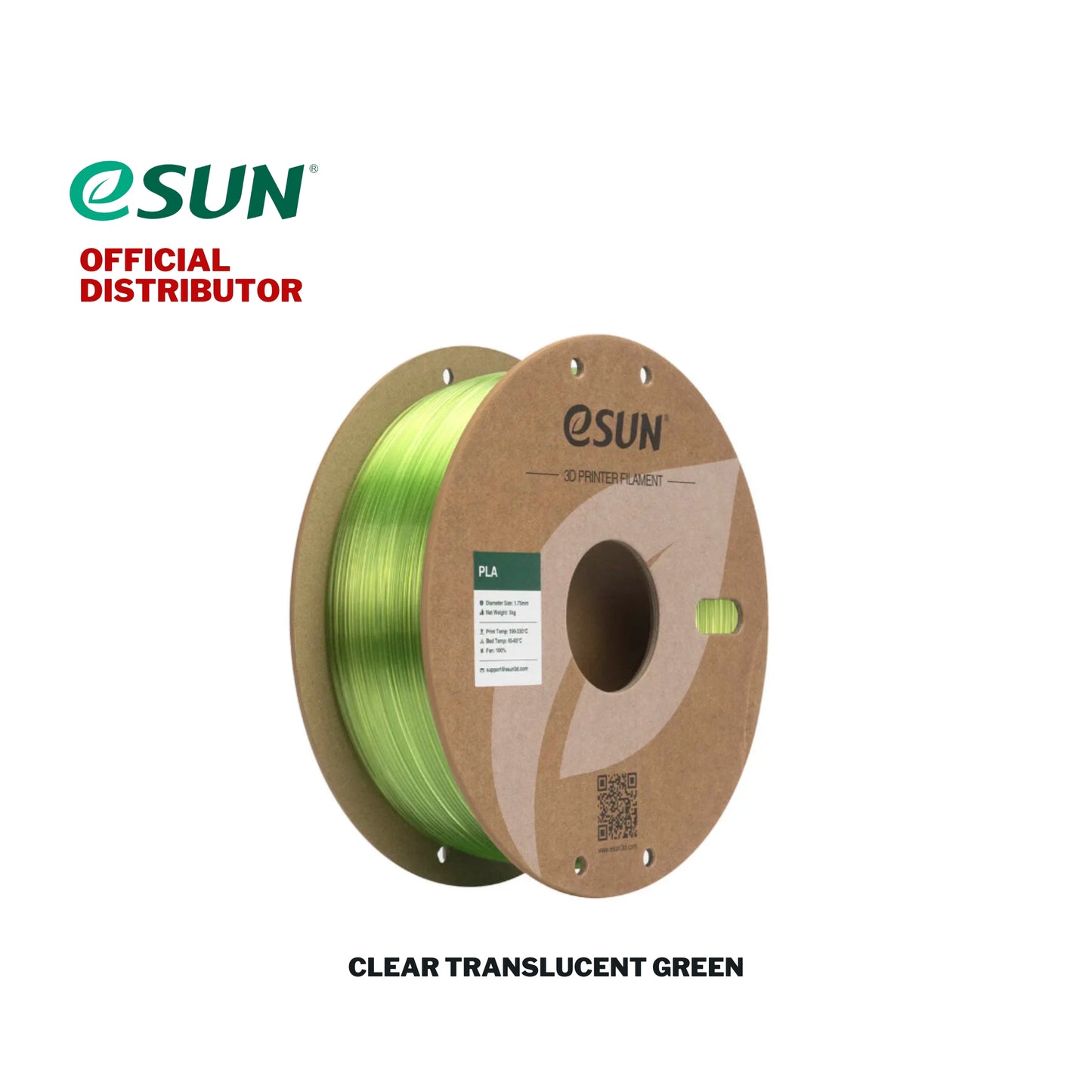 Esun PLA-Clear Filament Translucent