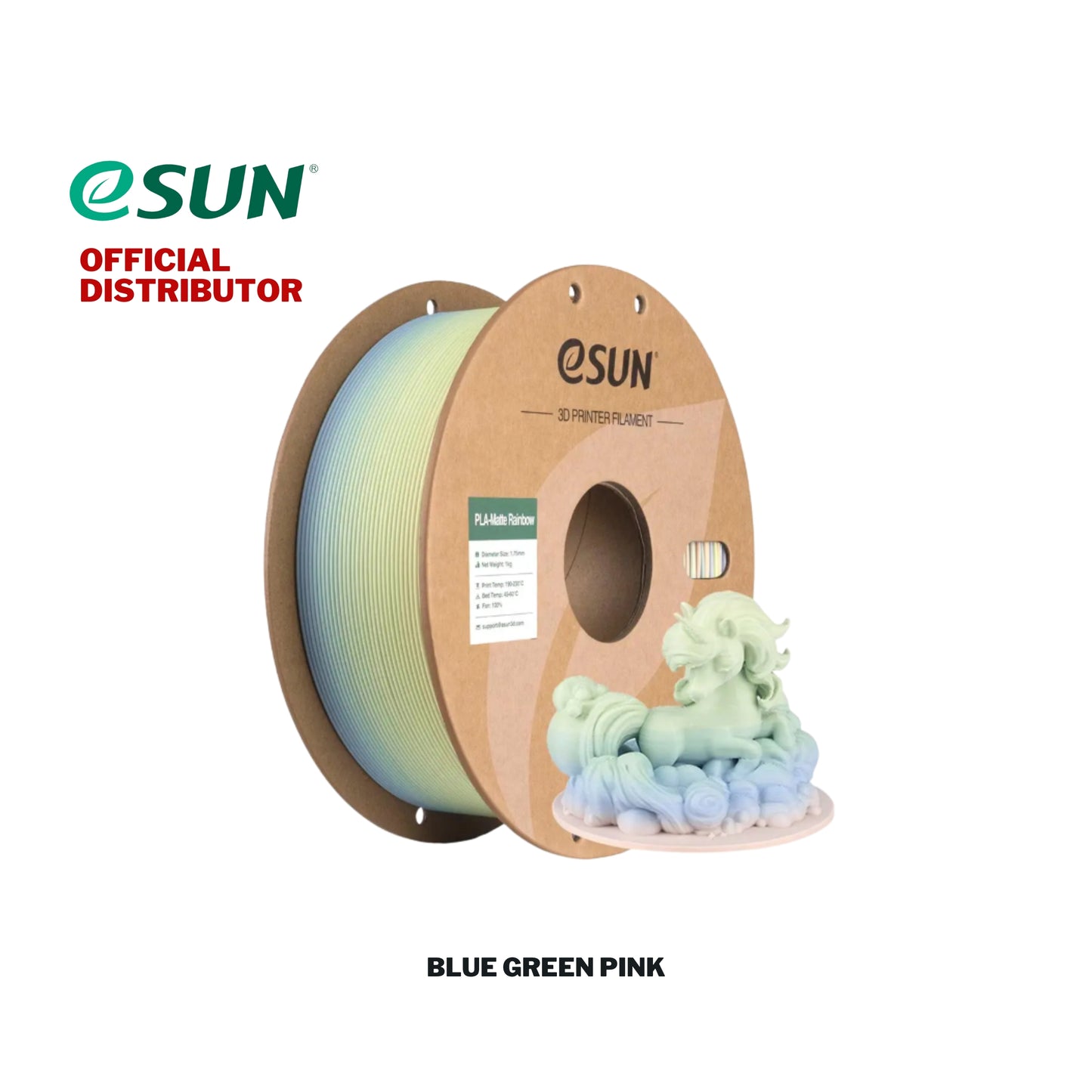 eSun PLA Matte Rainbow Filament