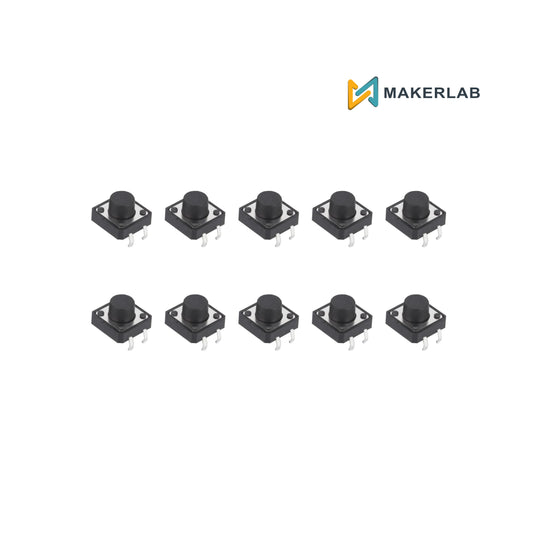 10pcs 12mm Round Button Tactile Switch Push 12x12x7.5mm