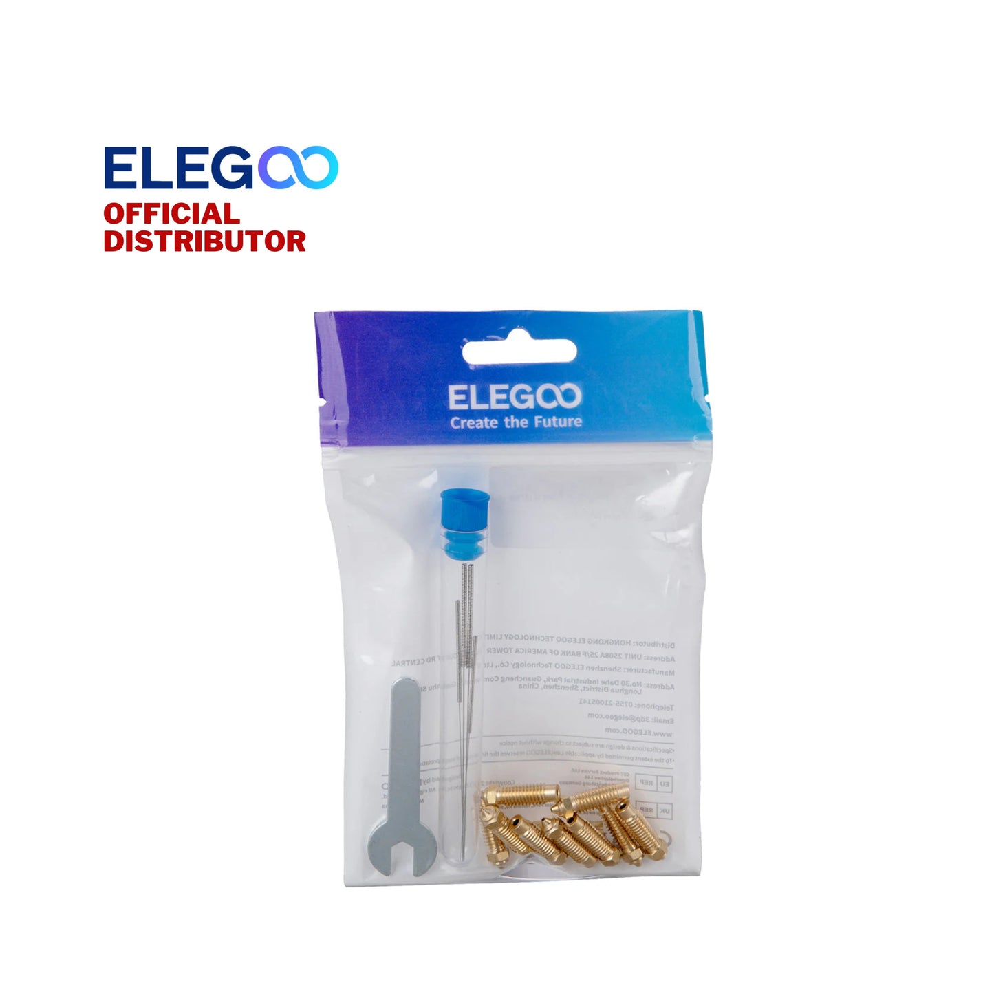 Elegoo Multi-Size Brass Nozzle Kit for Neptune 4 Plus/ 4 Max