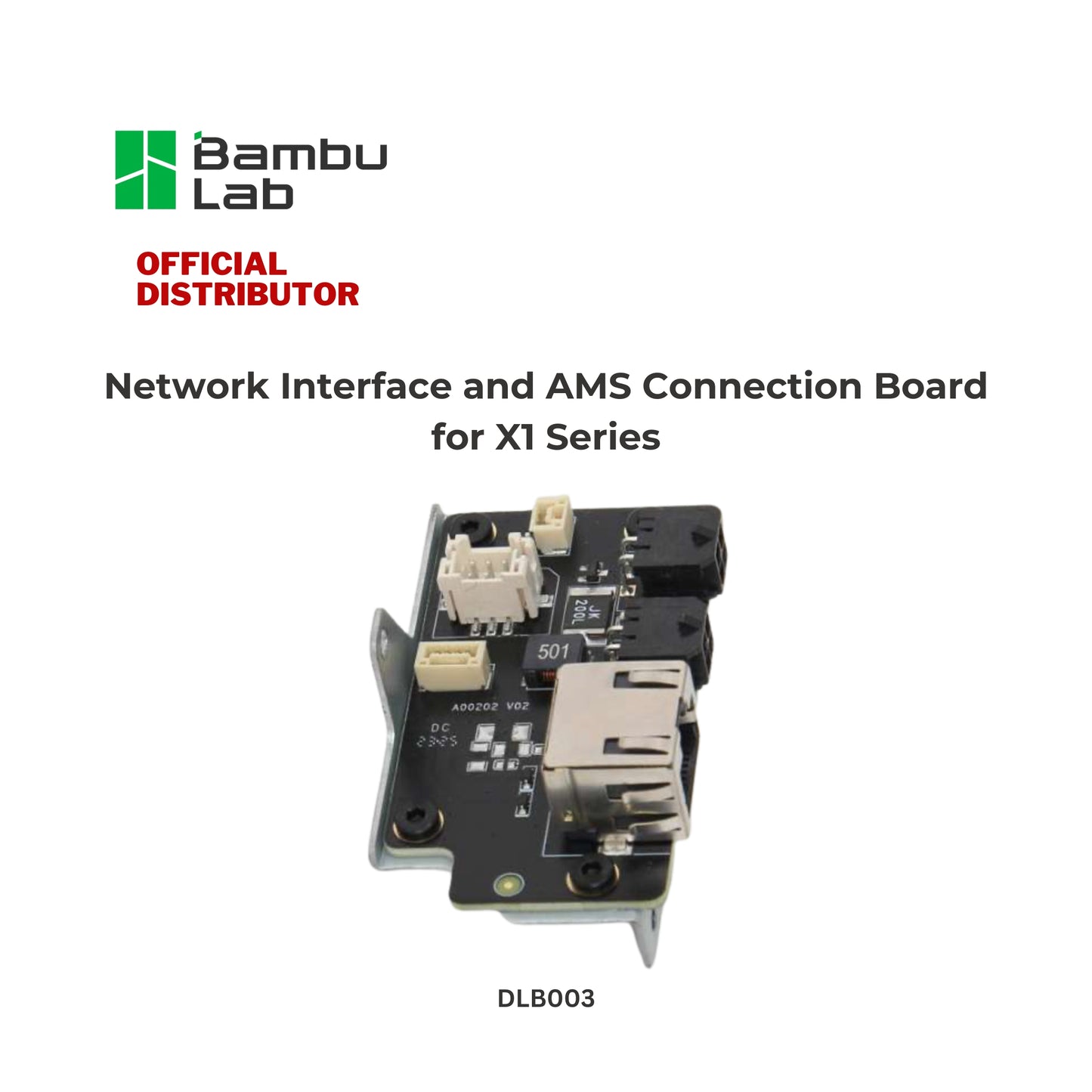 Bambu Lab Network Interface and AMS Connection Board for X1 Series 3D Printer