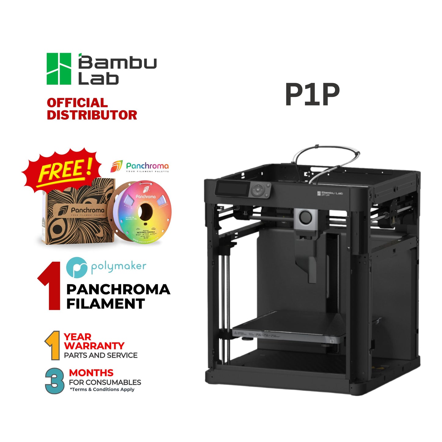 Bambu Lab P1P 3D Printer